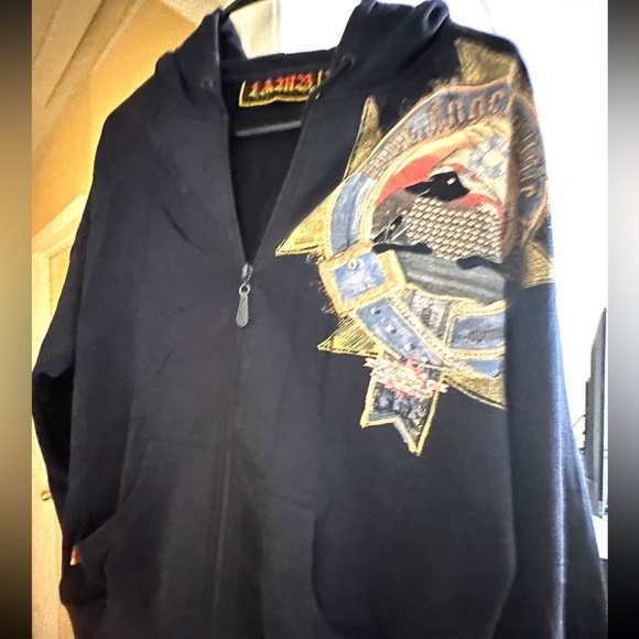 NWT Size XL L.A.M.B. Hoodie Blue Gwen Stefani Vintage 2006 Lamb Jacket No Doubt - Picture 2 of 5